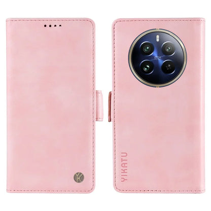 YIKATU YK-007 For Realme 13 Pro 5G / 13 Pro+ 5G / P1 Pro 5G / 12 Pro 5G / 12 Pro+ 5G Case Side Buckle PU Leather Phone Cover Litchi Texture