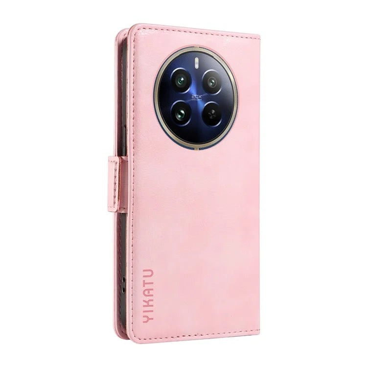 YIKATU YK-007 For Realme 13 Pro 5G / 13 Pro+ 5G / P1 Pro 5G / 12 Pro 5G / 12 Pro+ 5G Case Side Buckle PU Leather Phone Cover Litchi Texture