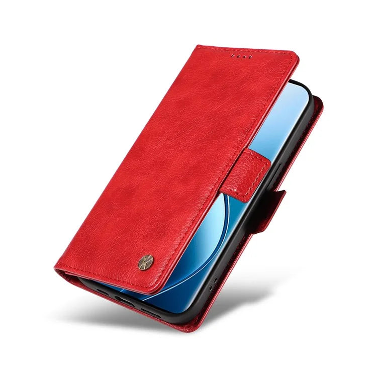 YIKATU YK-007 For Realme 13 Pro 5G / 13 Pro+ 5G / P1 Pro 5G / 12 Pro 5G / 12 Pro+ 5G Case Side Buckle PU Leather Phone Cover Litchi Texture
