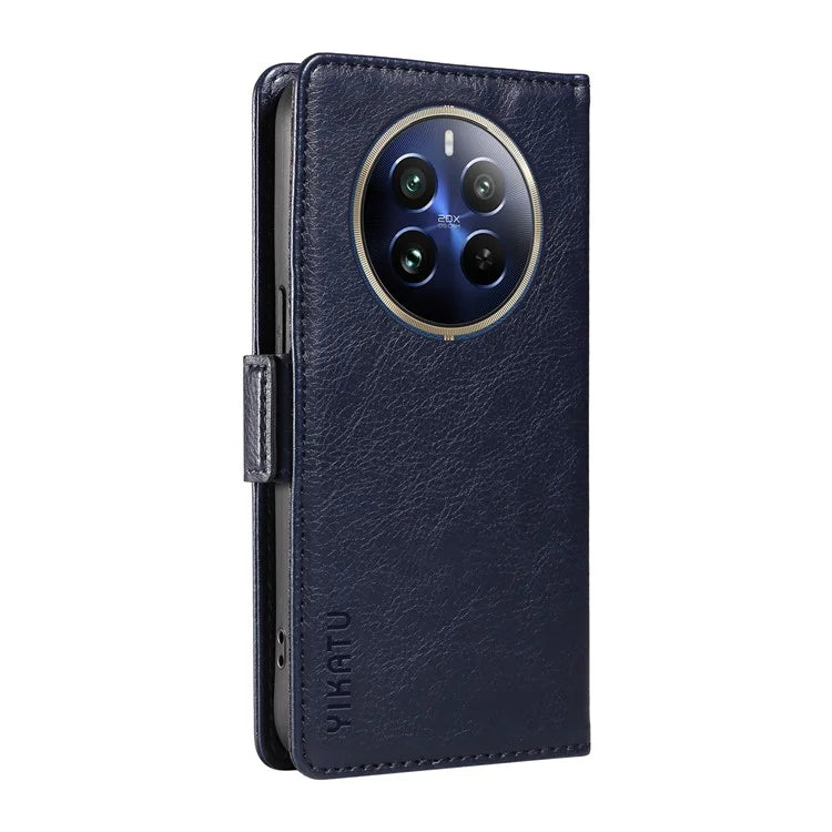 YIKATU YK-007 For Realme 13 Pro 5G / 13 Pro+ 5G / P1 Pro 5G / 12 Pro 5G / 12 Pro+ 5G Case Side Buckle PU Leather Phone Cover Litchi Texture