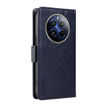YIKATU YK-007 For Realme 13 Pro 5G / 13 Pro+ 5G / P1 Pro 5G / 12 Pro 5G / 12 Pro+ 5G Case Side Buckle PU Leather Phone Cover Litchi Texture