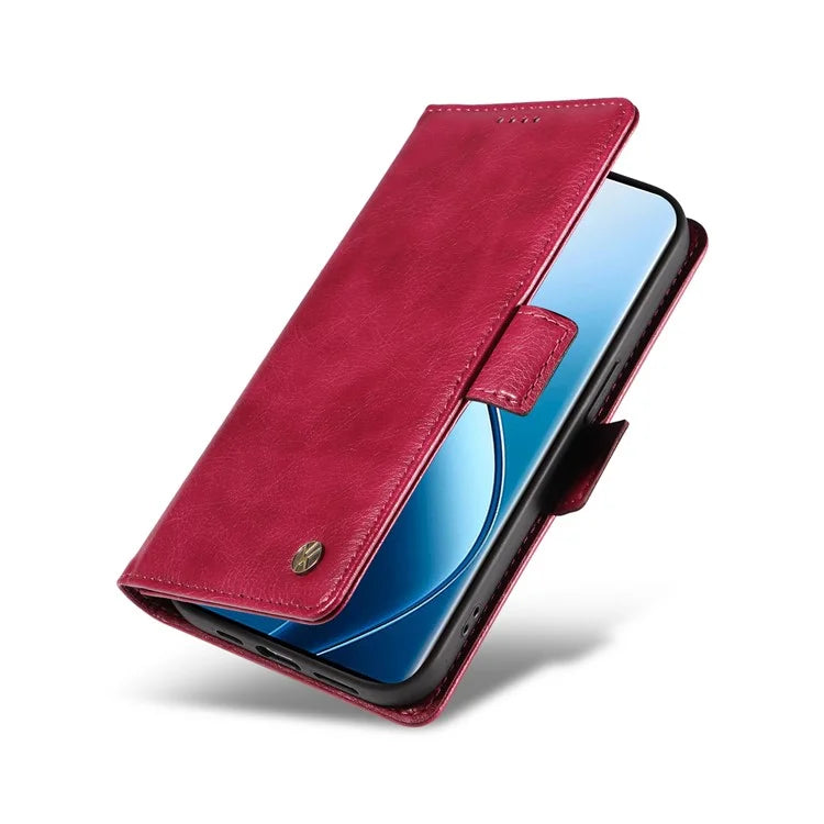 YIKATU YK-007 For Realme 13 Pro 5G / 13 Pro+ 5G / P1 Pro 5G / 12 Pro 5G / 12 Pro+ 5G Case Side Buckle PU Leather Phone Cover Litchi Texture