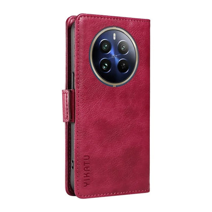 YIKATU YK-007 For Realme 13 Pro 5G / 13 Pro+ 5G / P1 Pro 5G / 12 Pro 5G / 12 Pro+ 5G Case Side Buckle PU Leather Phone Cover Litchi Texture