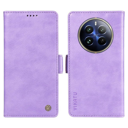 YIKATU YK-007 For Realme 13 Pro 5G / 13 Pro+ 5G / P1 Pro 5G / 12 Pro 5G / 12 Pro+ 5G Case Side Buckle PU Leather Phone Cover Litchi Texture