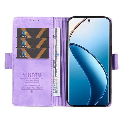 YIKATU YK-007 For Realme 13 Pro 5G / 13 Pro+ 5G / P1 Pro 5G / 12 Pro 5G / 12 Pro+ 5G Case Side Buckle PU Leather Phone Cover Litchi Texture