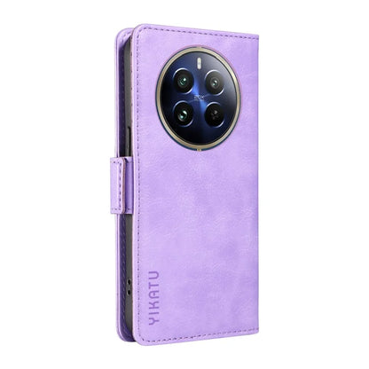 YIKATU YK-007 For Realme 13 Pro 5G / 13 Pro+ 5G / P1 Pro 5G / 12 Pro 5G / 12 Pro+ 5G Case Side Buckle PU Leather Phone Cover Litchi Texture
