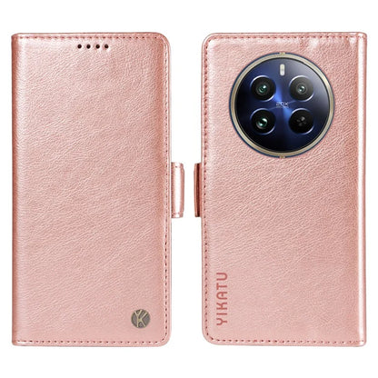 YIKATU YK-007 For Realme 13 Pro 5G / 13 Pro+ 5G / P1 Pro 5G / 12 Pro 5G / 12 Pro+ 5G Case Side Buckle PU Leather Phone Cover Litchi Texture