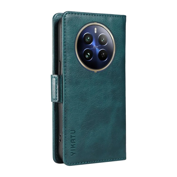 YIKATU YK-007 For Realme 13 Pro 5G / 13 Pro+ 5G / P1 Pro 5G / 12 Pro 5G / 12 Pro+ 5G Case Side Buckle PU Leather Phone Cover Litchi Texture