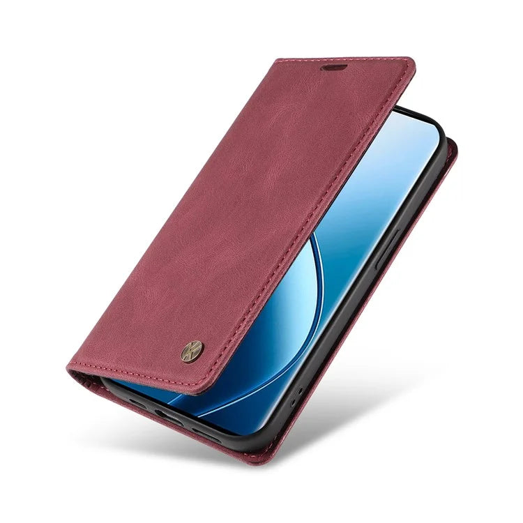 YIKATU YK-004 For Realme 13 Pro 5G / 13 Pro+ 5G / P1 Pro 5G / 12 Pro 5G / 12 Pro+ 5G Case Leather Skin-Touch Phone Cover Magnetic Auto-Absorbed