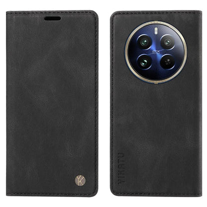 YIKATU YK-004 For Realme 13 Pro 5G / 13 Pro+ 5G / P1 Pro 5G / 12 Pro 5G / 12 Pro+ 5G Case Leather Skin-Touch Phone Cover Magnetic Auto-Absorbed