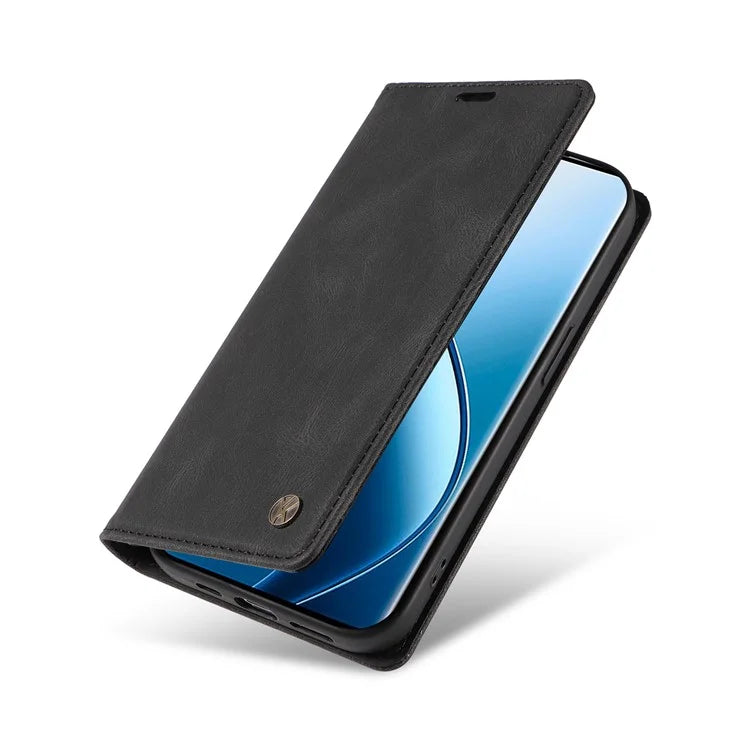 YIKATU YK-004 For Realme 13 Pro 5G / 13 Pro+ 5G / P1 Pro 5G / 12 Pro 5G / 12 Pro+ 5G Case Leather Skin-Touch Phone Cover Magnetic Auto-Absorbed
