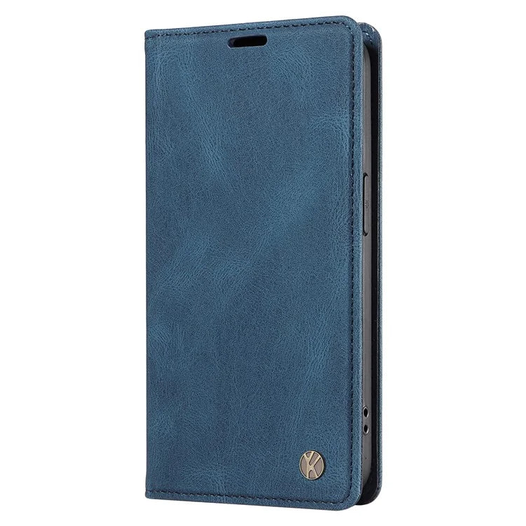 YIKATU YK-004 For Realme 13 Pro 5G / 13 Pro+ 5G / P1 Pro 5G / 12 Pro 5G / 12 Pro+ 5G Case Leather Skin-Touch Phone Cover Magnetic Auto-Absorbed