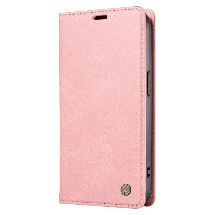 YIKATU YK-004 For Realme 13 Pro 5G / 13 Pro+ 5G / P1 Pro 5G / 12 Pro 5G / 12 Pro+ 5G Case Leather Skin-Touch Phone Cover Magnetic Auto-Absorbed