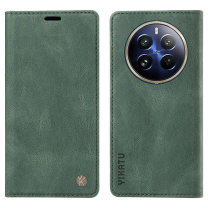 YIKATU YK-004 For Realme 13 Pro 5G / 13 Pro+ 5G / P1 Pro 5G / 12 Pro 5G / 12 Pro+ 5G Case Leather Skin-Touch Phone Cover Magnetic Auto-Absorbed