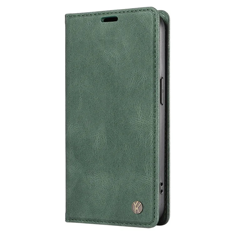 YIKATU YK-004 For Realme 13 Pro 5G / 13 Pro+ 5G / P1 Pro 5G / 12 Pro 5G / 12 Pro+ 5G Case Leather Skin-Touch Phone Cover Magnetic Auto-Absorbed