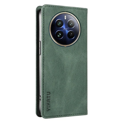 YIKATU YK-004 For Realme 13 Pro 5G / 13 Pro+ 5G / P1 Pro 5G / 12 Pro 5G / 12 Pro+ 5G Case Leather Skin-Touch Phone Cover Magnetic Auto-Absorbed
