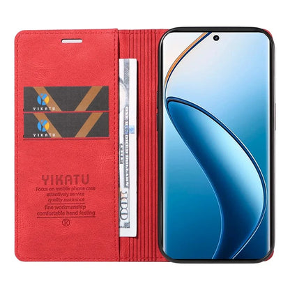 YIKATU YK-004 For Realme 13 Pro 5G / 13 Pro+ 5G / P1 Pro 5G / 12 Pro 5G / 12 Pro+ 5G Case Leather Skin-Touch Phone Cover Magnetic Auto-Absorbed