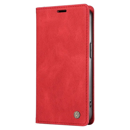 YIKATU YK-004 For Realme 13 Pro 5G / 13 Pro+ 5G / P1 Pro 5G / 12 Pro 5G / 12 Pro+ 5G Case Leather Skin-Touch Phone Cover Magnetic Auto-Absorbed