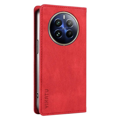 YIKATU YK-004 For Realme 13 Pro 5G / 13 Pro+ 5G / P1 Pro 5G / 12 Pro 5G / 12 Pro+ 5G Case Leather Skin-Touch Phone Cover Magnetic Auto-Absorbed