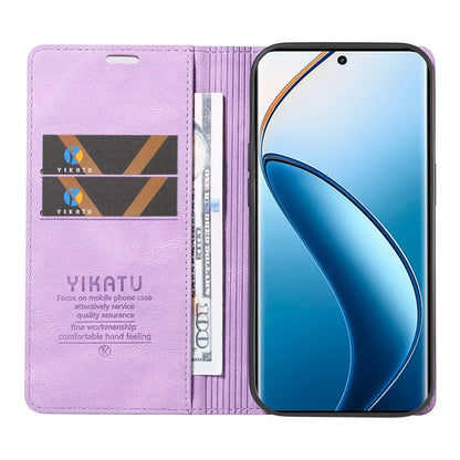 YIKATU YK-004 For Realme 13 Pro 5G / 13 Pro+ 5G / P1 Pro 5G / 12 Pro 5G / 12 Pro+ 5G Case Leather Skin-Touch Phone Cover Magnetic Auto-Absorbed