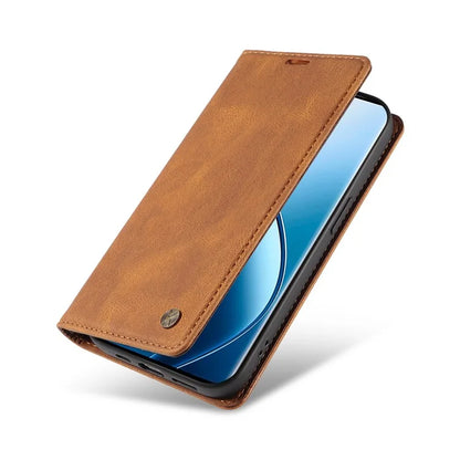 YIKATU YK-004 For Realme 13 Pro 5G / 13 Pro+ 5G / P1 Pro 5G / 12 Pro 5G / 12 Pro+ 5G Case Leather Skin-Touch Phone Cover Magnetic Auto-Absorbed