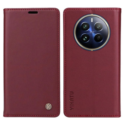 YIKATU YK-001 For Realme 13 Pro 5G / 13 Pro+ 5G / P1 Pro 5G / 12 Pro 5G / 12 Pro+ 5G Case Stand Leather Phone Cover Strong Magnetic Closure