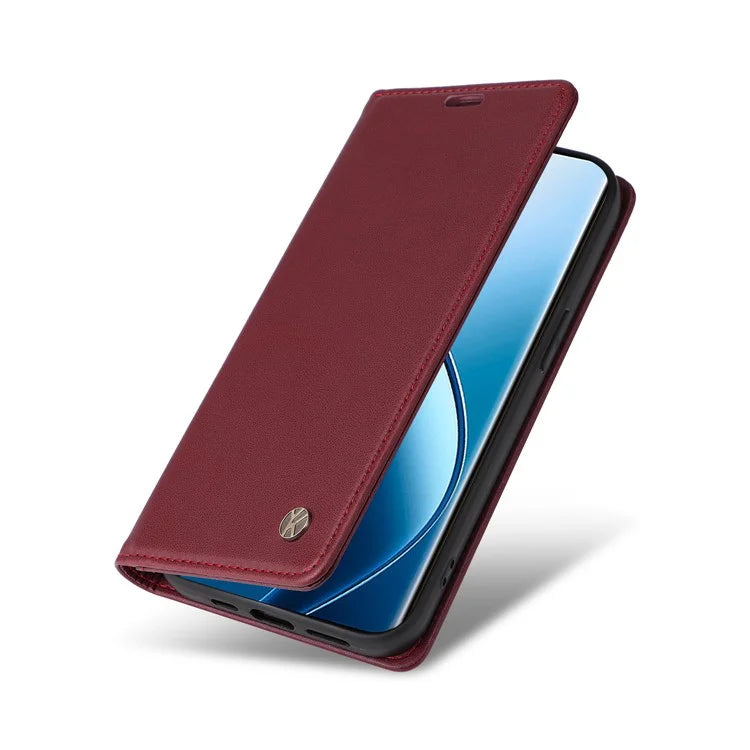 YIKATU YK-001 For Realme 13 Pro 5G / 13 Pro+ 5G / P1 Pro 5G / 12 Pro 5G / 12 Pro+ 5G Case Stand Leather Phone Cover Strong Magnetic Closure