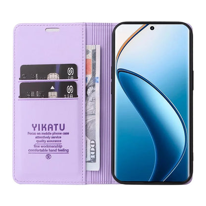 YIKATU YK-001 For Realme 13 Pro 5G / 13 Pro+ 5G / P1 Pro 5G / 12 Pro 5G / 12 Pro+ 5G Case Stand Leather Phone Cover Strong Magnetic Closure