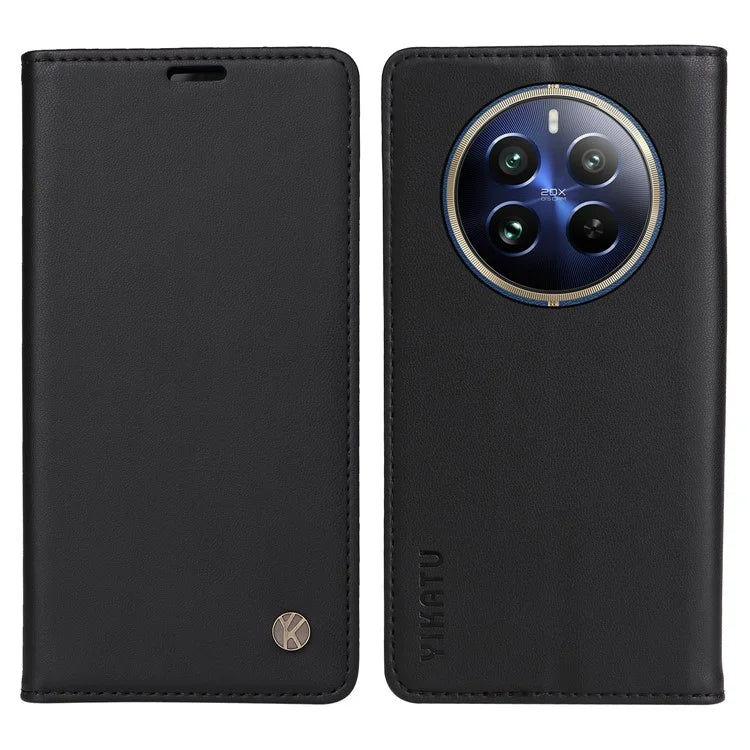 YIKATU YK-001 For Realme 13 Pro 5G / 13 Pro+ 5G / P1 Pro 5G / 12 Pro 5G / 12 Pro+ 5G Case Stand Leather Phone Cover Strong Magnetic Closure