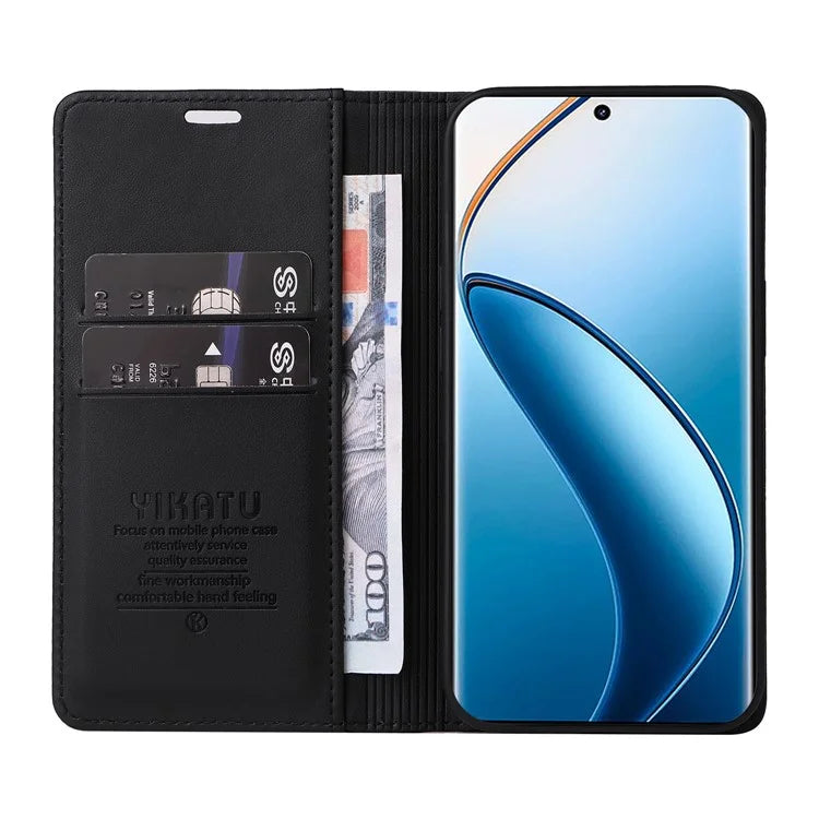 YIKATU YK-001 For Realme 13 Pro 5G / 13 Pro+ 5G / P1 Pro 5G / 12 Pro 5G / 12 Pro+ 5G Case Stand Leather Phone Cover Strong Magnetic Closure