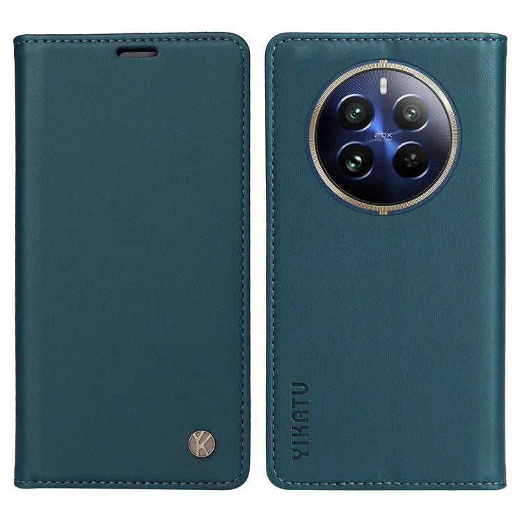 YIKATU YK-001 For Realme 13 Pro 5G / 13 Pro+ 5G / P1 Pro 5G / 12 Pro 5G / 12 Pro+ 5G Case Stand Leather Phone Cover Strong Magnetic Closure