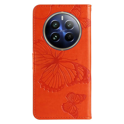KT Imprinting Flower Series-2 For Realme 13 Pro 5G / 13 Pro+ 5G / P1 Pro 5G / 12 Pro 5G / 12 Pro+ 5G Case Butterfly Leather Phone Cover