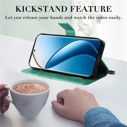 KT Imprinting Flower Series-2 For Realme 13 Pro 5G / 13 Pro+ 5G / P1 Pro 5G / 12 Pro 5G / 12 Pro+ 5G Case Butterfly Leather Phone Cover
