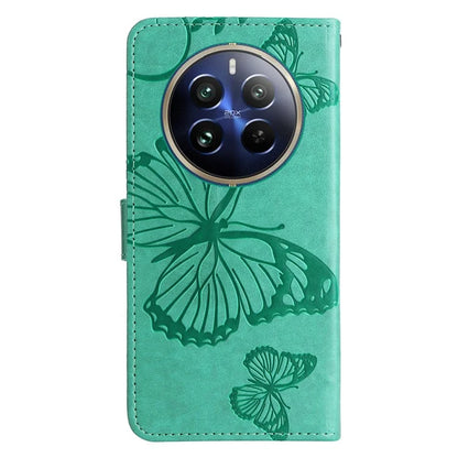 KT Imprinting Flower Series-2 For Realme 13 Pro 5G / 13 Pro+ 5G / P1 Pro 5G / 12 Pro 5G / 12 Pro+ 5G Case Butterfly Leather Phone Cover
