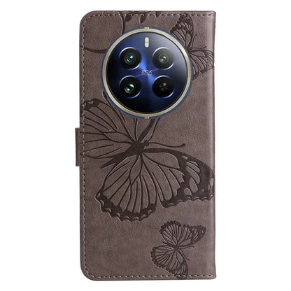 KT Imprinting Flower Series-2 For Realme 13 Pro 5G / 13 Pro+ 5G / P1 Pro 5G / 12 Pro 5G / 12 Pro+ 5G Case Butterfly Leather Phone Cover