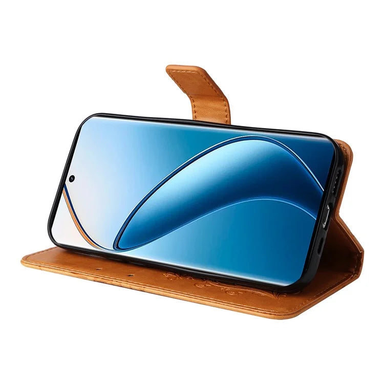 KT Imprinting Flower Series-2 For Realme 13 Pro 5G / 13 Pro+ 5G / P1 Pro 5G / 12 Pro 5G / 12 Pro+ 5G Case Butterfly Leather Phone Cover