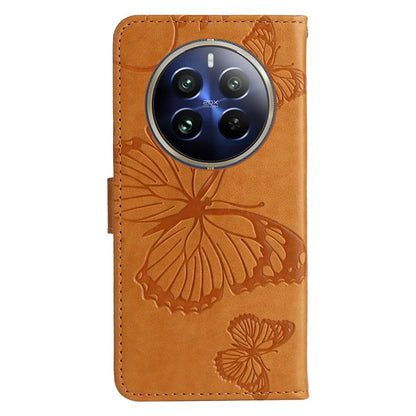 KT Imprinting Flower Series-2 For Realme 13 Pro 5G / 13 Pro+ 5G / P1 Pro 5G / 12 Pro 5G / 12 Pro+ 5G Case Butterfly Leather Phone Cover