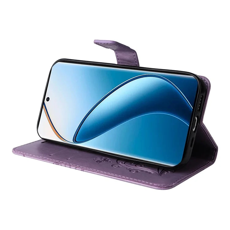 KT Imprinting Flower Series-2 For Realme 13 Pro 5G / 13 Pro+ 5G / P1 Pro 5G / 12 Pro 5G / 12 Pro+ 5G Case Butterfly Leather Phone Cover