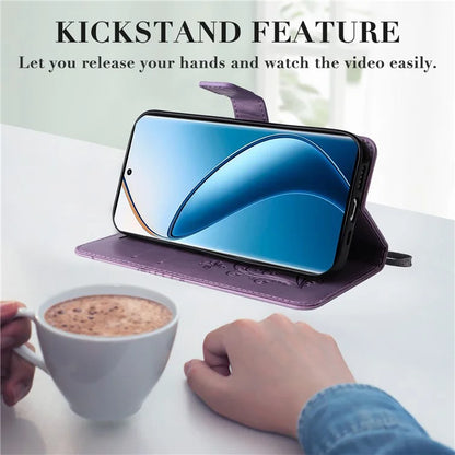 KT Imprinting Flower Series-2 For Realme 13 Pro 5G / 13 Pro+ 5G / P1 Pro 5G / 12 Pro 5G / 12 Pro+ 5G Case Butterfly Leather Phone Cover