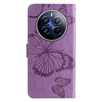 KT Imprinting Flower Series-2 For Realme 13 Pro 5G / 13 Pro+ 5G / P1 Pro 5G / 12 Pro 5G / 12 Pro+ 5G Case Butterfly Leather Phone Cover