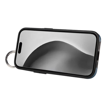 008 For iPhone 16 Pro Max Case Wristband Kickstand PU Leather TPU Phone Cover