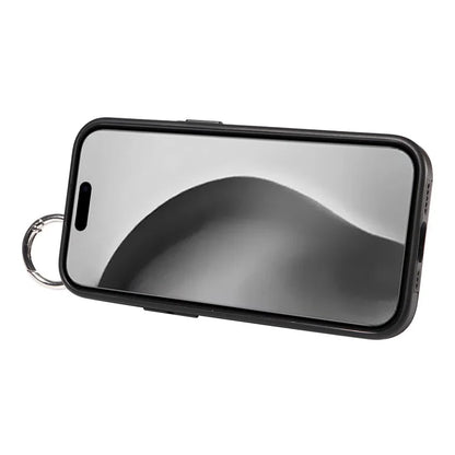 008 For iPhone 16 Pro Max Case Wristband Kickstand PU Leather TPU Phone Cover