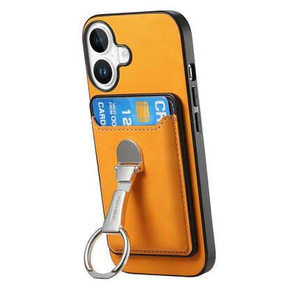 For iPhone 16 Plus Case Compatible with MagSafe Skin-Touch Cover with Card Bag Kickstand