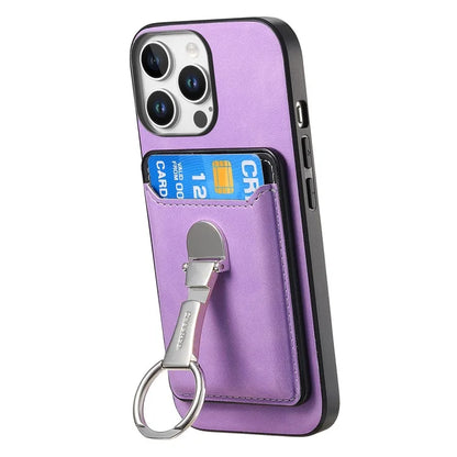 For iPhone 16 Pro Max Case Compatible with MagSafe Skin-Touch Cover with Card Bag Kickstand