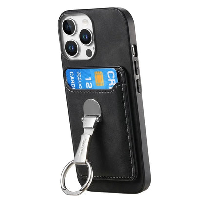 For iPhone 16 Pro Max Case Compatible with MagSafe Skin-Touch Cover with Card Bag Kickstand