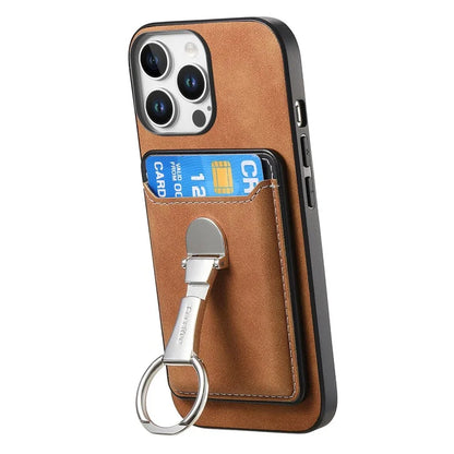 For iPhone 16 Pro Max Case Compatible with MagSafe Skin-Touch Cover with Card Bag Kickstand