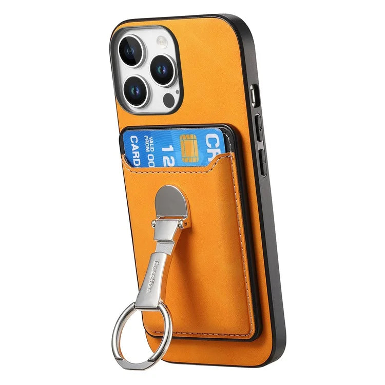 For iPhone 16 Pro Max Case Compatible with MagSafe Skin-Touch Cover with Card Bag Kickstand