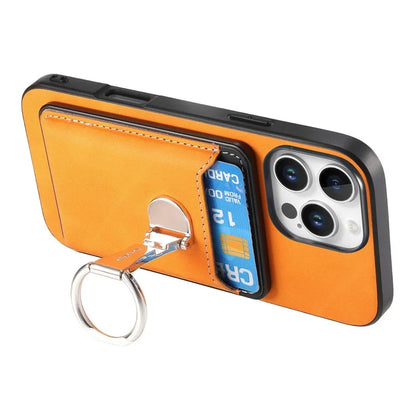 For iPhone 16 Pro Max Case Compatible with MagSafe Skin-Touch Cover with Card Bag Kickstand