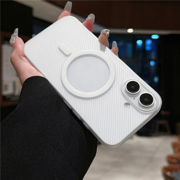 For iPhone 16 Case Compatible with MagSafe Matte PP Ultra-Thin Phone Cover