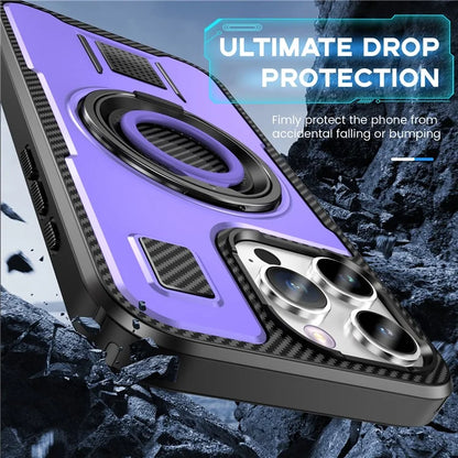 For iPhone 16 Pro Case TPU+PC Kickstand Phone Cover with Silicone Finger Strap